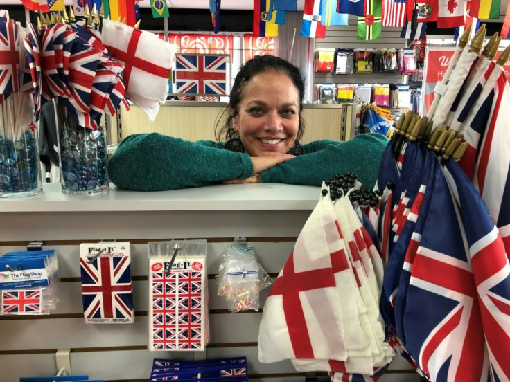 Susan Braverman, president of The Flag Shop in Vancouver says there's been an uptick in local demand for the Union Jack and Saint George's Cross flags since Prince Harry and Meghan announced their move to Canada