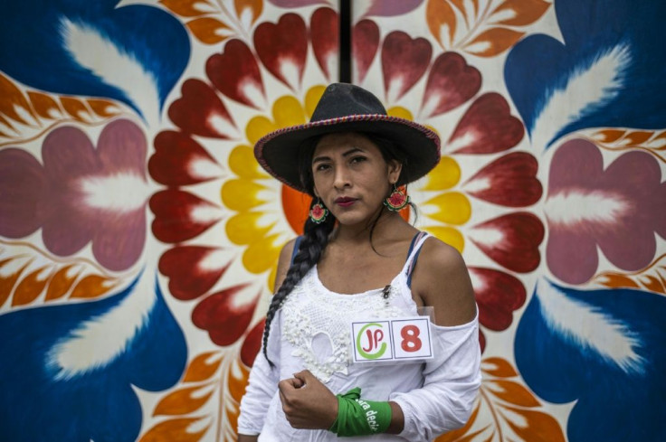 Peruvian indigenous transexual candidate Gahela Cari is running for Congress representing the leftist "Juntos por el Peru" (Together for Peru) party