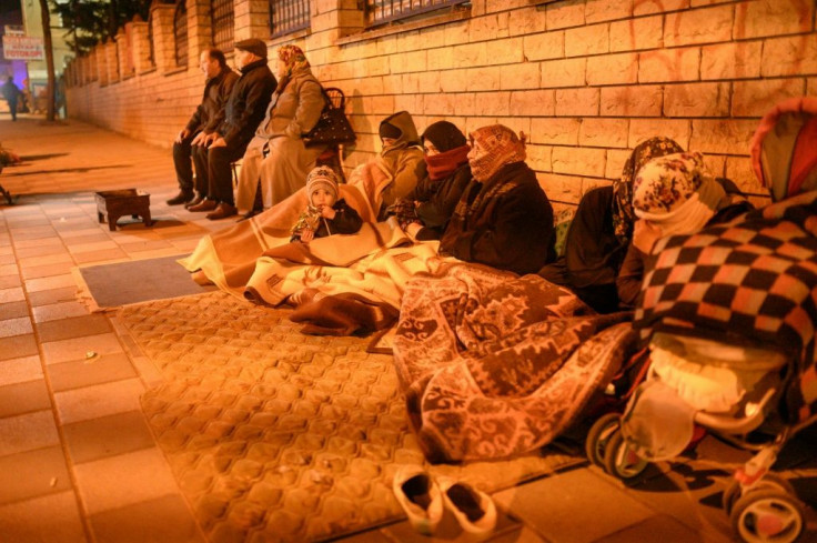 Many residents preferred to spend another night outside despite the cold