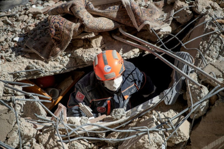 Authorities say 45 people have been rescued alive but it is believed 14 are still under the rubble