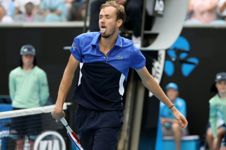 Russia's Daniil Medvedev struggled to match a classic display from Switzerland's Stanislas Wawrinka