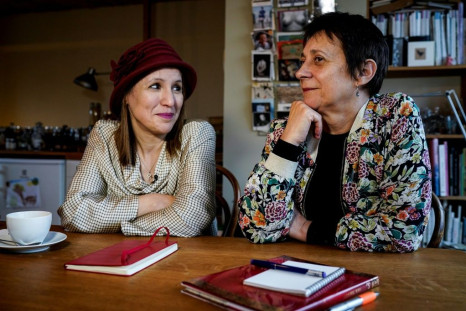 Fatima Ezzarhouni (L) and Sophie Pirson (R) 'connected immediately' as they shared their anguish