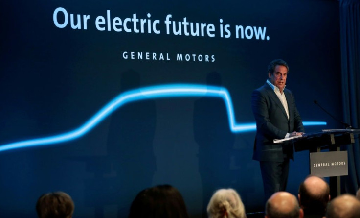 General Motors president Mark Reuss speaks at their Detroit-Hamtramck assembly plant on January 27, 2020 in Detroit, Michigan in the United States