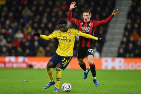 Arsenal's Bukayo Saka scored in the win at Bournemouth