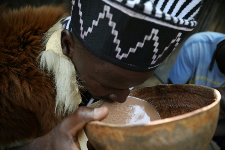 Cheers: Burukutu has been brewed for generations by the Jukun people of central and northern Nigeria