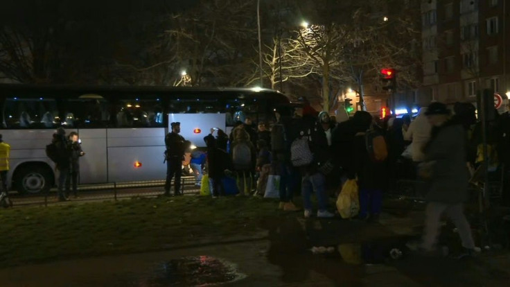 IMAGES A major operation to evacuate the Porte d'Aubervilliers migrant camp in Paris, where several hundred people are living, began Tuesday morning.