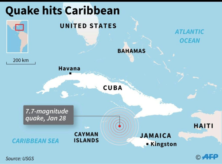 7.7 magnitude quake in the Caribbean Sea