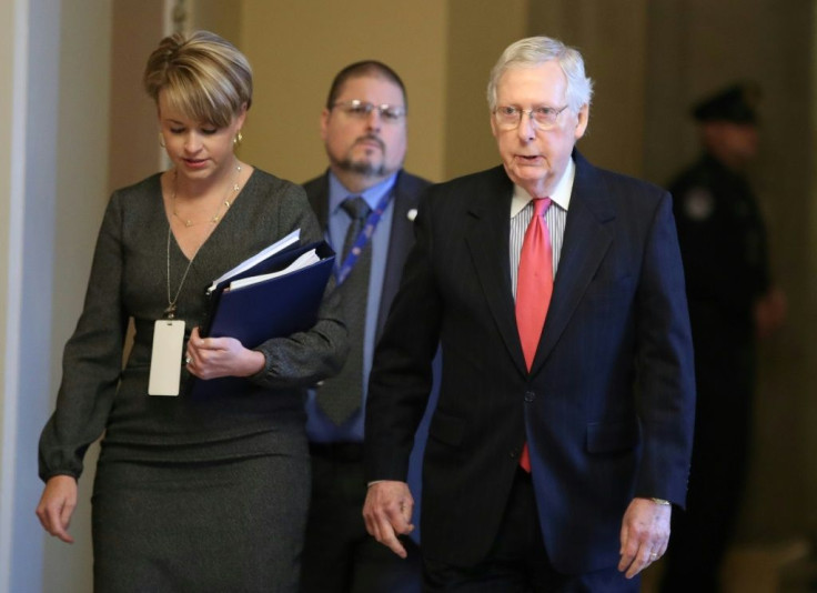 Counting votes: Senate Majority Leader Mitch McConnell (R) has told his party they might not be able to block calling witnesses in the impeachment trial of President Donald Trump