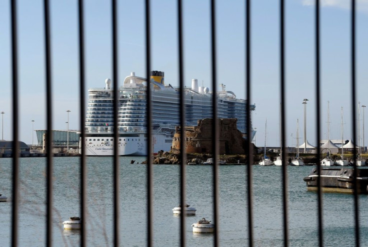 The Costa Crociere liner carrying some 7,000 people is in lockdown at the Italian port of Civitavecchia
