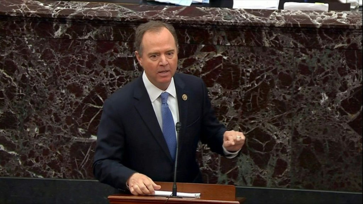 Chief Democratic prosecutor Adam Schiff answers questions at the Senate impeachment trial of President Donald Trump