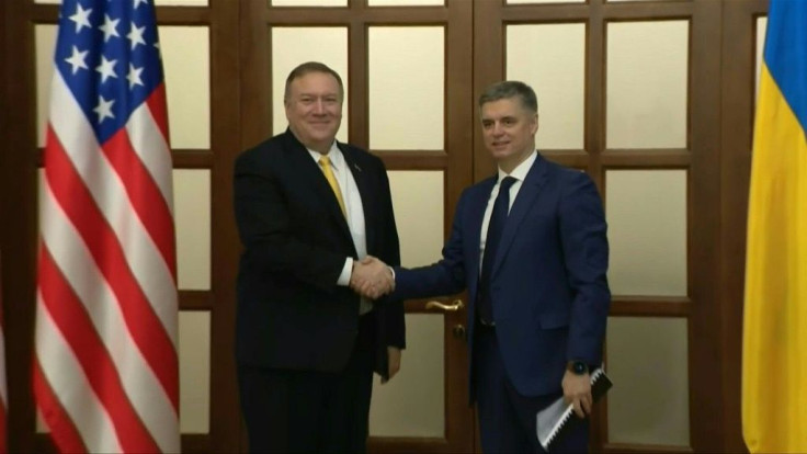 IMAGES of Mike Pompeo meeting with Ukrainian Foreign Minister Vadym PrystaikoUS Secretary of State Mike Pompeo visits Kiev on Friday on his first trip to Ukraine, the country at the heart of President Donald Trump's impeachment trial.