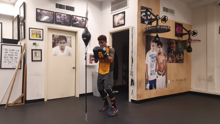 Mark Magsayo at the Wild Card Boxing Club