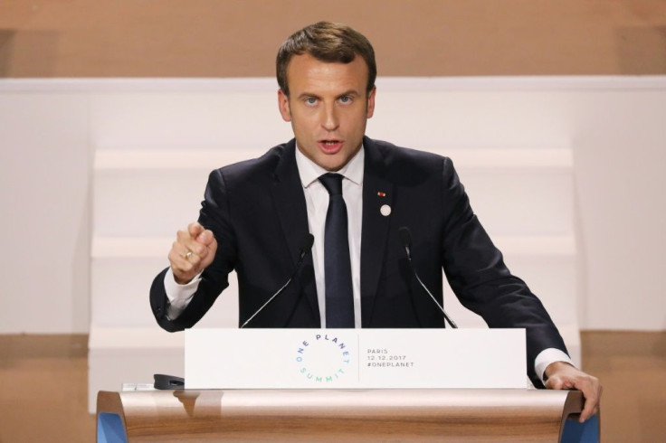 French President Emmanuel Macron, pictured at the One Planet Summitin 2017, will travel to Poland to hold talks