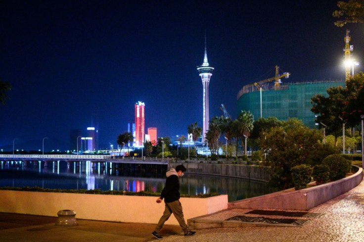 Macau's streets have been left empty due to fears over the coronavirus