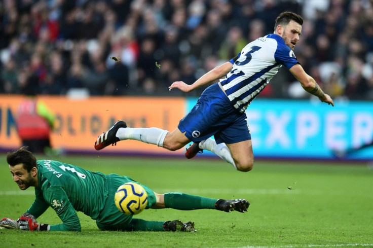 Pascal Gross beat West Ham goalkeeper Lukasz Fabianski to score as Brighton fought back for a draw