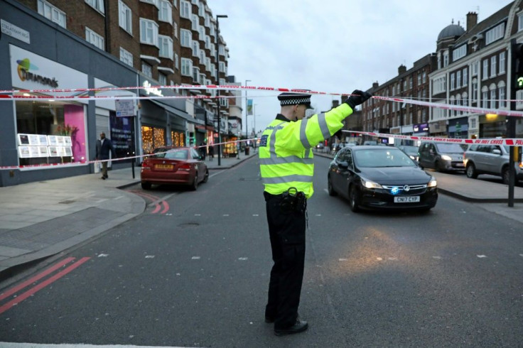 An AFP reporter at the scene said the high street was blocked off with police tape, with buses backed up outside the cordon, as uniformed police officers kept the public away