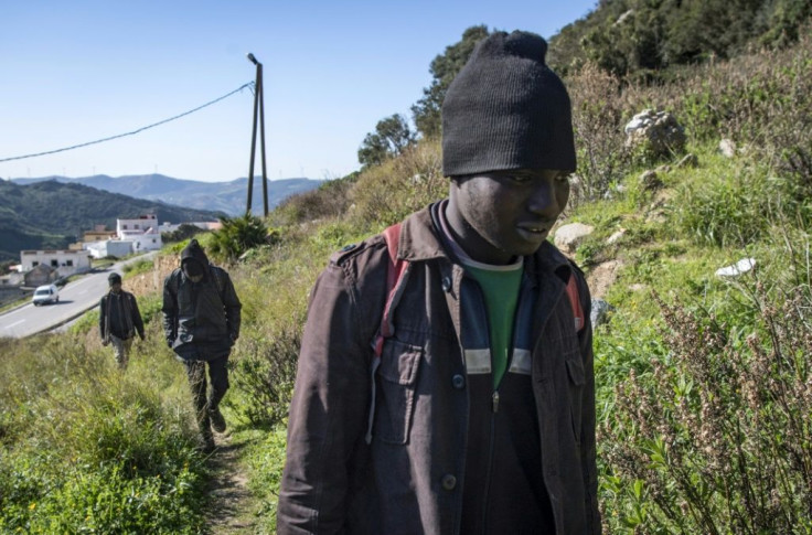 With Moroccan authorities detaining migrants, the boys hide out in the forest a few kilometres from Ceuta on Morocco's northern coast