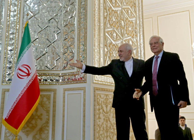 Top EU diplomat Josep Borrell's visit to Iran began with a meeting with Foreign Minister Mohammad Javad Zarif