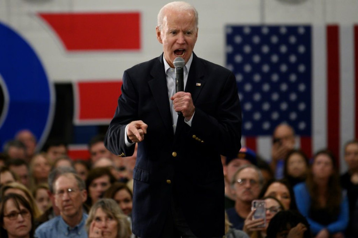 White House hopefuls Joe Biden, pictured campaigning in West Des Moines, Iowa, and Bernie Sanders are both in their late 70s