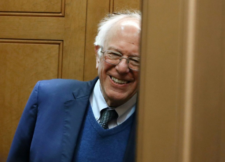 Democratic Presidential candidate Bernie Sanders arrives for final arguments in the Senate impeachment trial of President Donald Trump