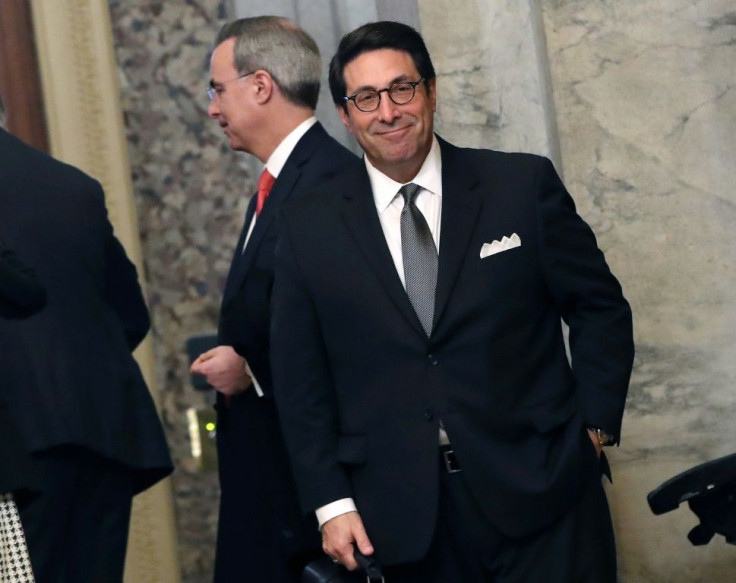 President Donald Trump's personal attorney Jay Sekulow arrives for closing arguments at his Senate impeachment trial