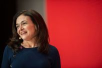 Sheryl Sandberg, chief operating officer of Facebook, is seen at a conference in January 2019