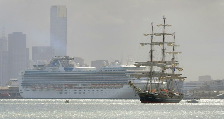 The Diamond Princess, seen in Melbourne in 2010, has been held at the port of Yokohama while health authorities check all 2,500 passengers and 1,000 crew members
