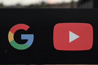 Alphabet and Google chief executive Sundar Pichai touted YouTube, whose logo is seen at the right, as a revenue star at the company
