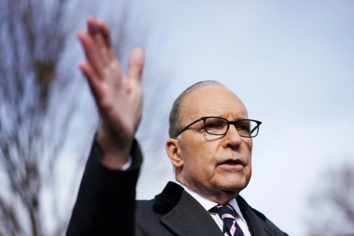 National Economic Council Director Larry Kudlow believes the United States economy can withstand the new coronavirus outbreak but acknowledged it may delay China's purchase of US goods under the terms of a trade deal