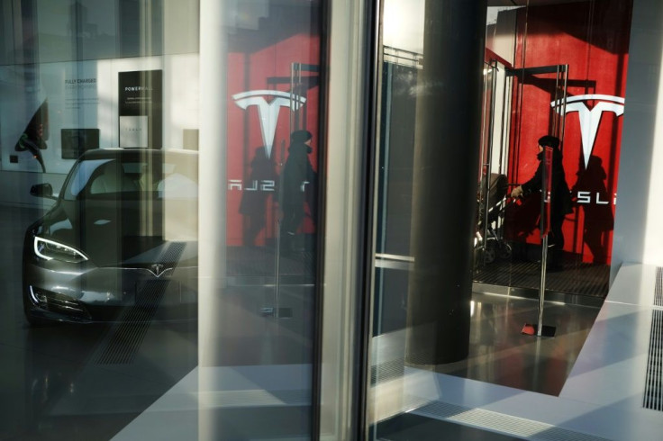 Tesla shares dived around 20 percent, giving back some of the gains the electric-car maker racked up since October