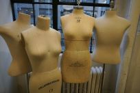 Mannequins at Ferrara Manufacturing, a 30-year-old clothes factory in New York's garment district
