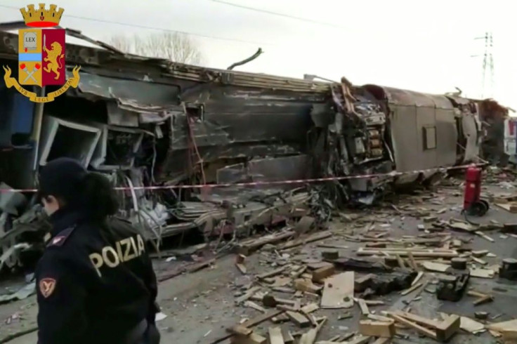 The Milan-Salerno train was en route to Bologna when it came off the tracks