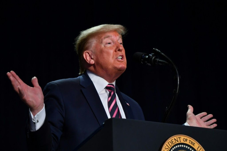 US President Donald Trump was not in forgiving mood at the annual National Prayer Breakfast