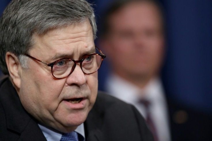 US Attorney General Bill Barr says the United States should consider taking a "controlling share" of Nokia and/or Ericsson to combat the dominance of new 5G telecoms technology by China's Huawei.