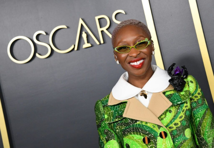 British actress Cynthia Erivo is the only Oscar-nominated actress of color, for anti-slavery biopic "Harriet"