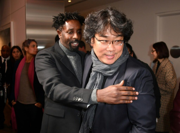 South Korean director Bong Joon-ho, pictured with fellow nominee Ladj Ly of France, has generated a wave of support for "Parasite"