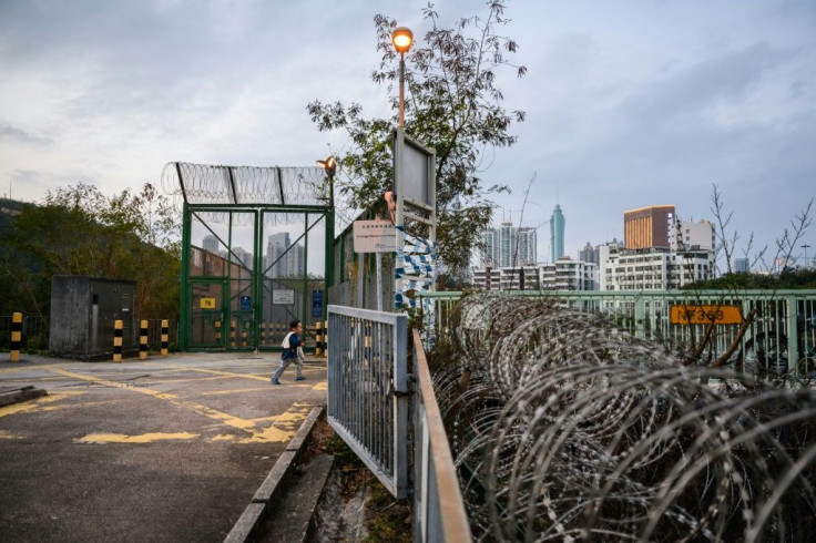 The border between Hong Kong and mainland China acts as a de facto international boundary