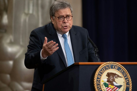 US Attorney General William Barr, pictured in 2019, said the hack was aÂ "deliberate and sweepingÂ intrusion" into Americans' private lives
