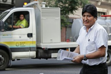 Former Bolivia president Evo Morales, pictured in Argentina in January 2020, is standing for election to the Senate in May's vote