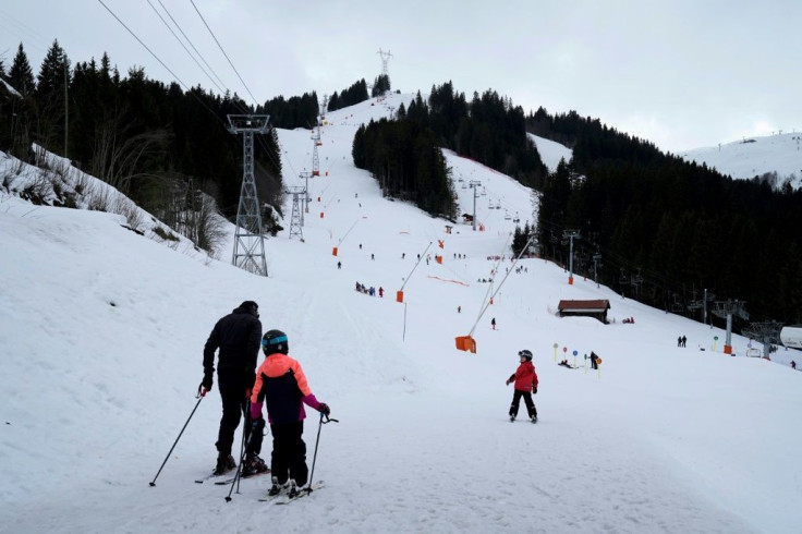 The resort of Contamines-Montjoie in the French Alps, where the British man travelled in late January