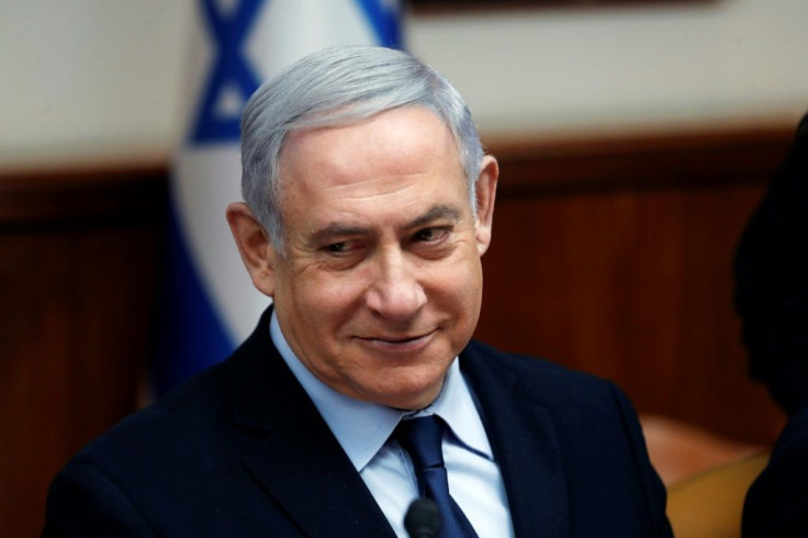 Israeli Prime Minister Benjamin Netanyahu, seen here at a cabinet meeting, has been upbeat about President Donald Trump's Middle East plan