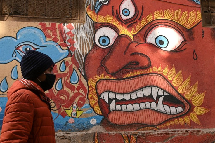 Facemasks have become a common sight all over Asia, including in Kathmandu