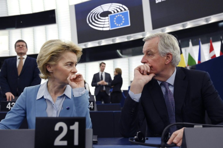 EU chief Brexit negotiator Michel Barnier (right), with European Commission President Ursula von der Leyen (left), tells London not to have any illusions it will get its own way in key financial services talks