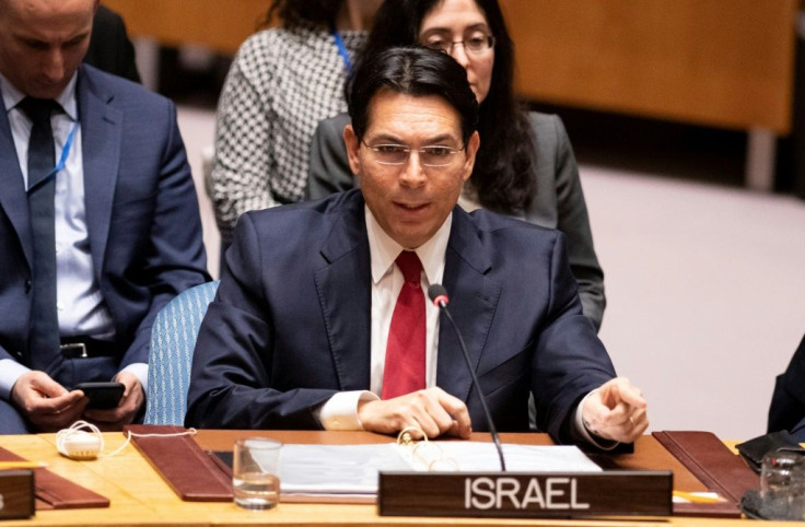 Israeli Ambassador to the United Nations Danny Danon tells the UN Security Council that Palestinian leader Mahmud Abbas must go