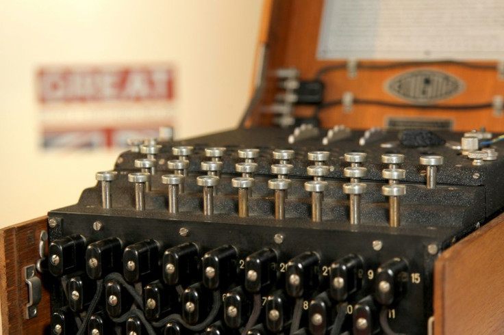 A World War II-era Engima encryption machine used by the Germans