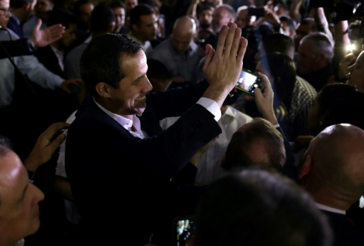 Venezuelan opposition leader Juan Guaido held a rally after returning home from abroad