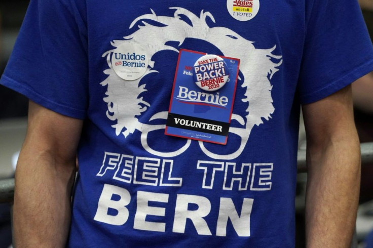 More than 1,200 Sanders supporters erupted in cheers at a Primary Night event at the SNHU Field House in Manchester, New Hampshire