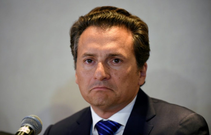 Former CEO of Petroleos Mexicanos (PEMEX) Emilio Lozoya, pictured in 2017, is accused of accepting millions of dollars in bribes