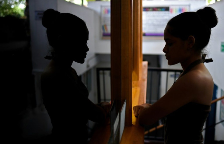 Fanyercis Reyez, 18, at a family planning clinic in Caracas