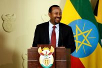 Ethiopian Prime Minister Abiy Ahmed, who won the Nobel Peace Prize for his democratic reforms and reconciliation with Eritrea, speaks on a visit to South Africa in January 2020